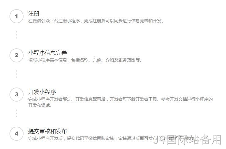 微信小程序注册流程