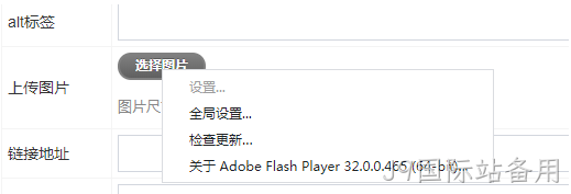 启用flash插件上传